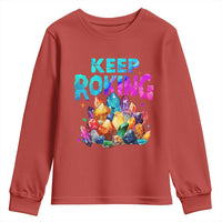 Rock Collector Youth Sweatshirt Keep Rocking Geologist