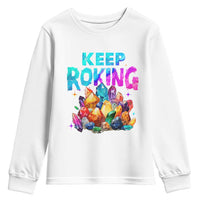 Rock Collector Youth Sweatshirt Keep Rocking Geologist