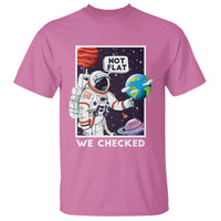 Funny Outer Space T Shirt Astronaut Not Flat We Checked Scientists - Wonder Print Shop