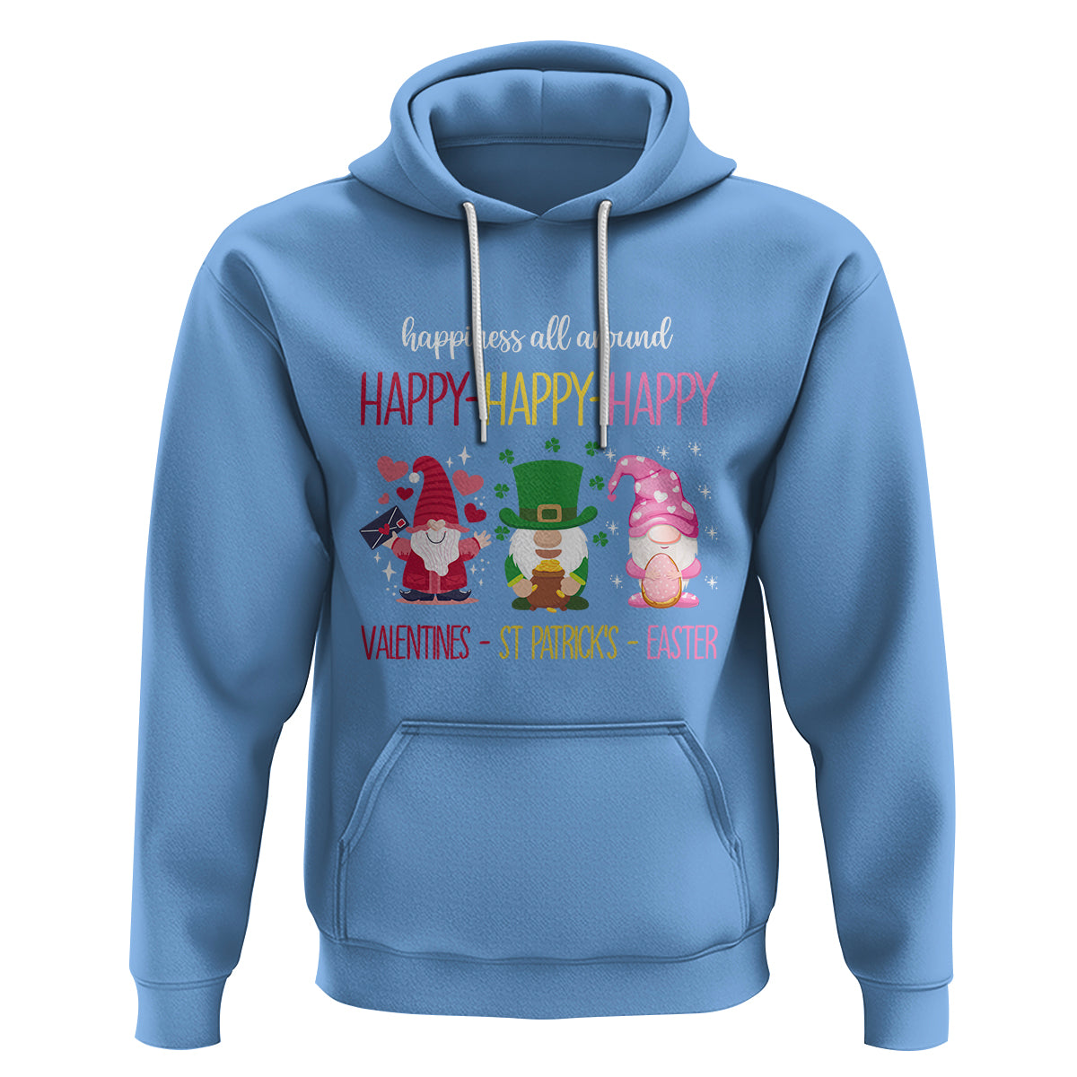 Happy Valentines St Patrick Easter Day Gnomies Hoodie - Wonder Print Shop