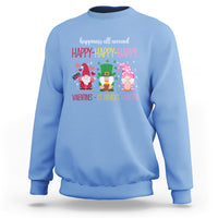 Happy Valentines St Patrick Easter Day Gnomies Sweatshirt - Wonder Print Shop