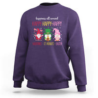 Happy Valentines St Patrick Easter Day Gnomies Sweatshirt - Wonder Print Shop