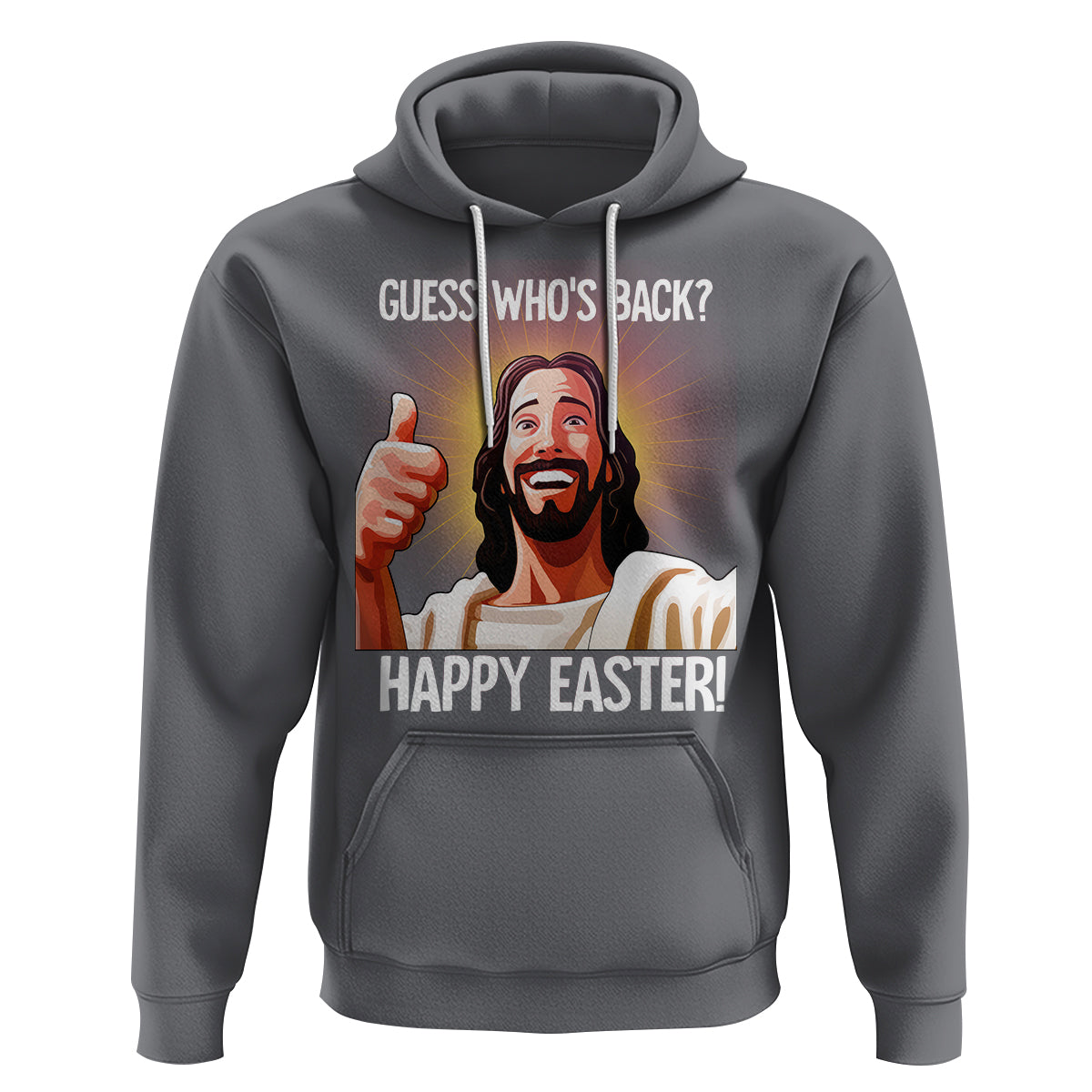 Easter Day Hoodie Guess Who's Back Funny Jesus Meme - Wonder Print Shop