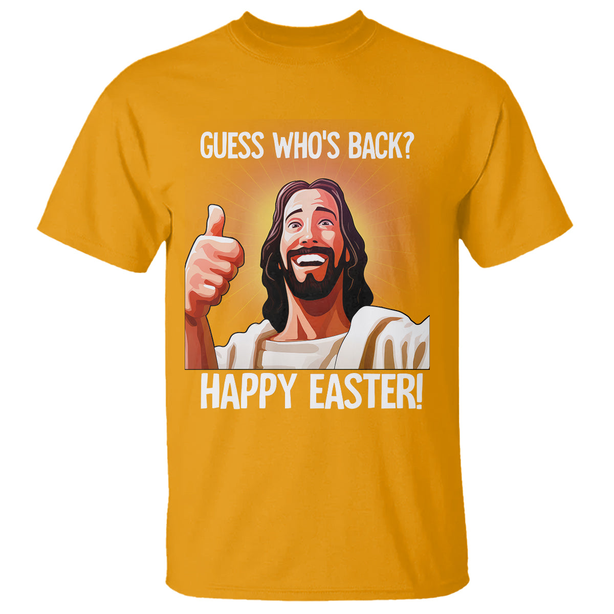 Easter Day T Shirt Guess Who's Back Funny Jesus Meme - Wonder Print Shop