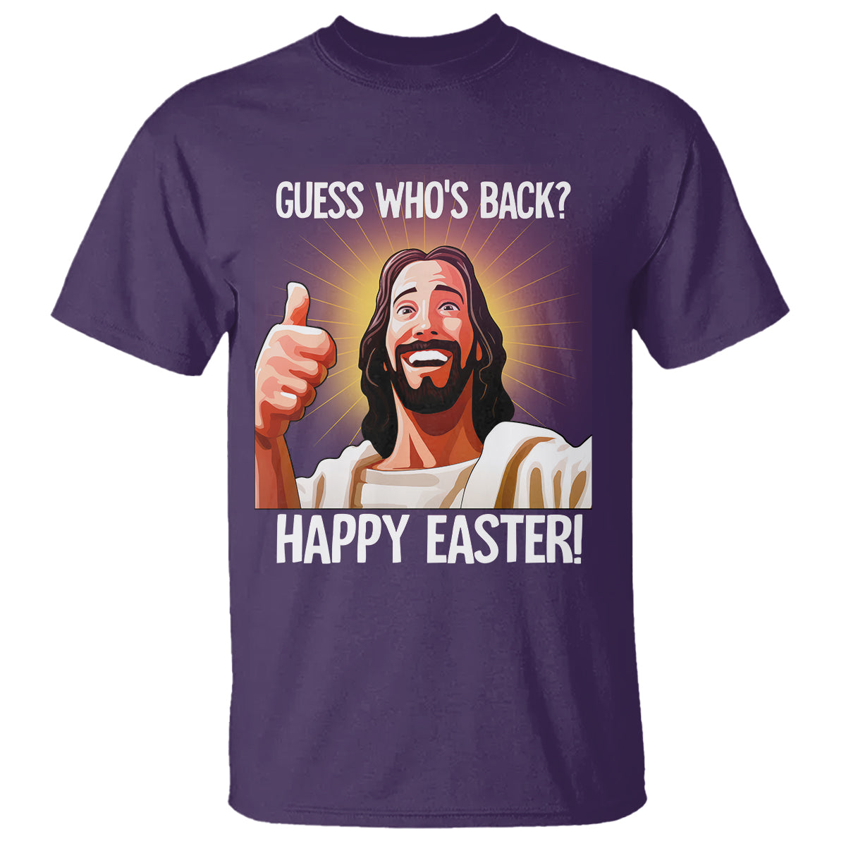 Easter Day T Shirt Guess Who's Back Funny Jesus Meme - Wonder Print Shop