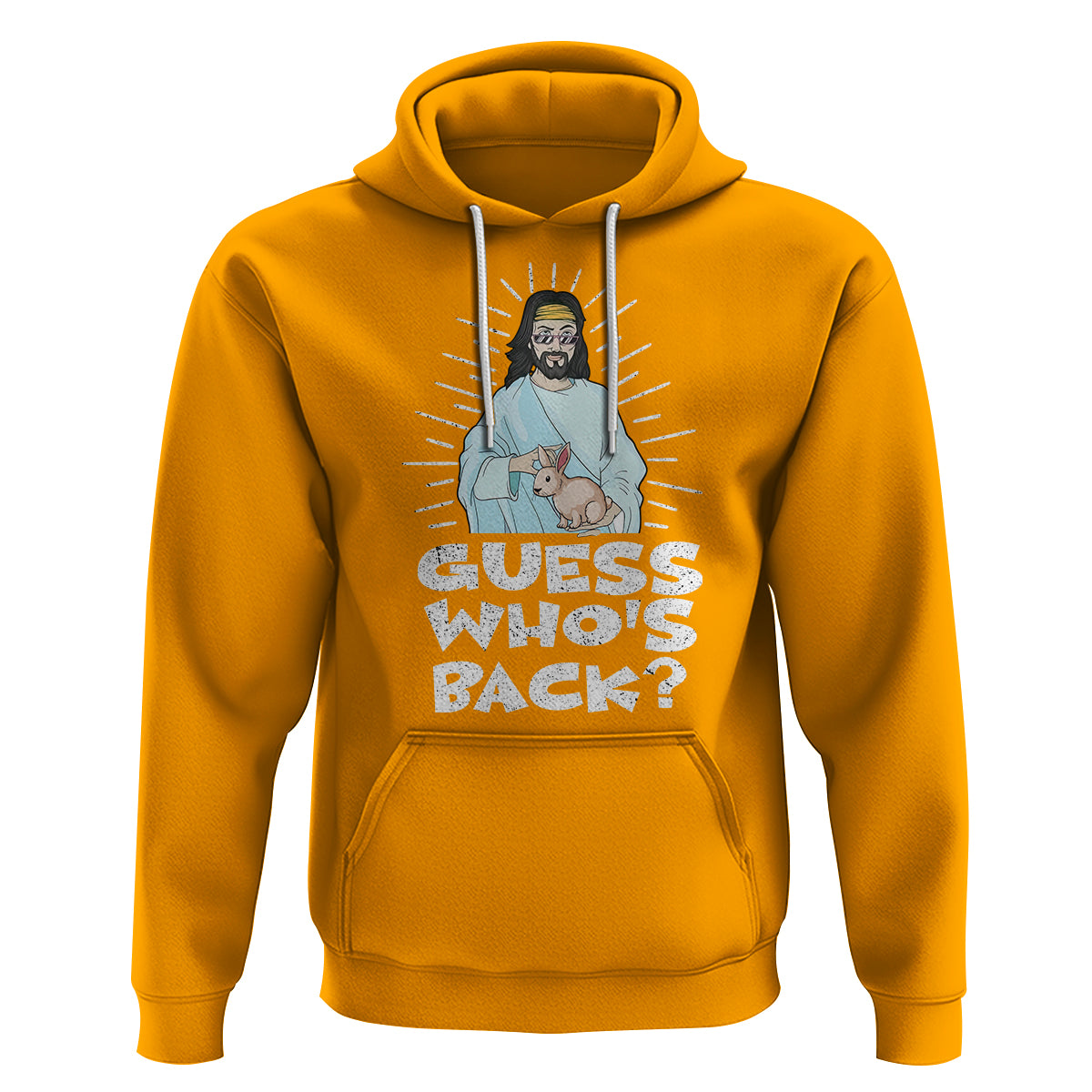 Easter Day Hoodie Guess Who's Back Funny Jesus Bunny - Wonder Print Shop