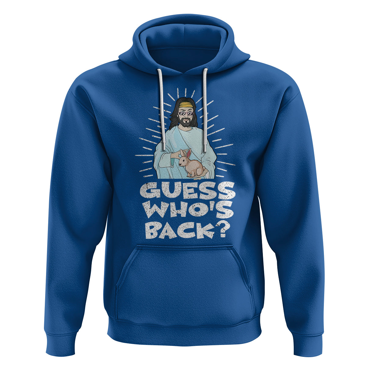 Easter Day Hoodie Guess Who's Back Funny Jesus Bunny - Wonder Print Shop