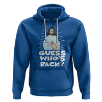 Easter Day Hoodie Guess Who's Back Funny Jesus Bunny - Wonder Print Shop
