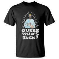 Easter Day T Shirt Guess Who's Back Funny Jesus Bunny - Wonder Print Shop