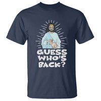 Easter Day T Shirt Guess Who's Back Funny Jesus Bunny - Wonder Print Shop