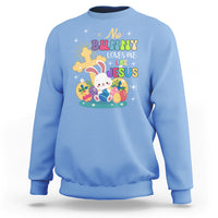 Easter Day Sweatshirt No Bunny Loves Me Like Jesus Cute Rabbit - Wonder Print Shop