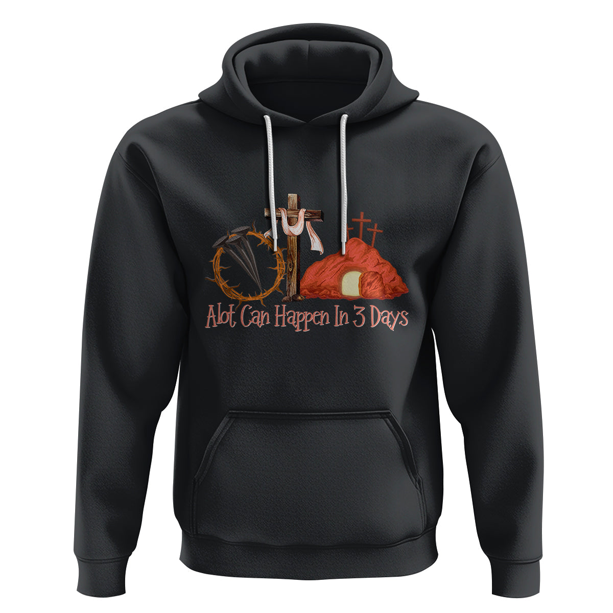 Easter Day Hoodie A Lot Can Happen In 3 Days Jesus Christian - Wonder Print Shop