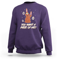 Easter Day Sweatshirt You Want A Piece Of Me Chocolate Bunny - Wonder Print Shop