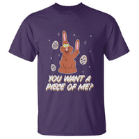 Easter Day T Shirt You Want A Piece Of Me Chocolate Bunny - Wonder Print Shop