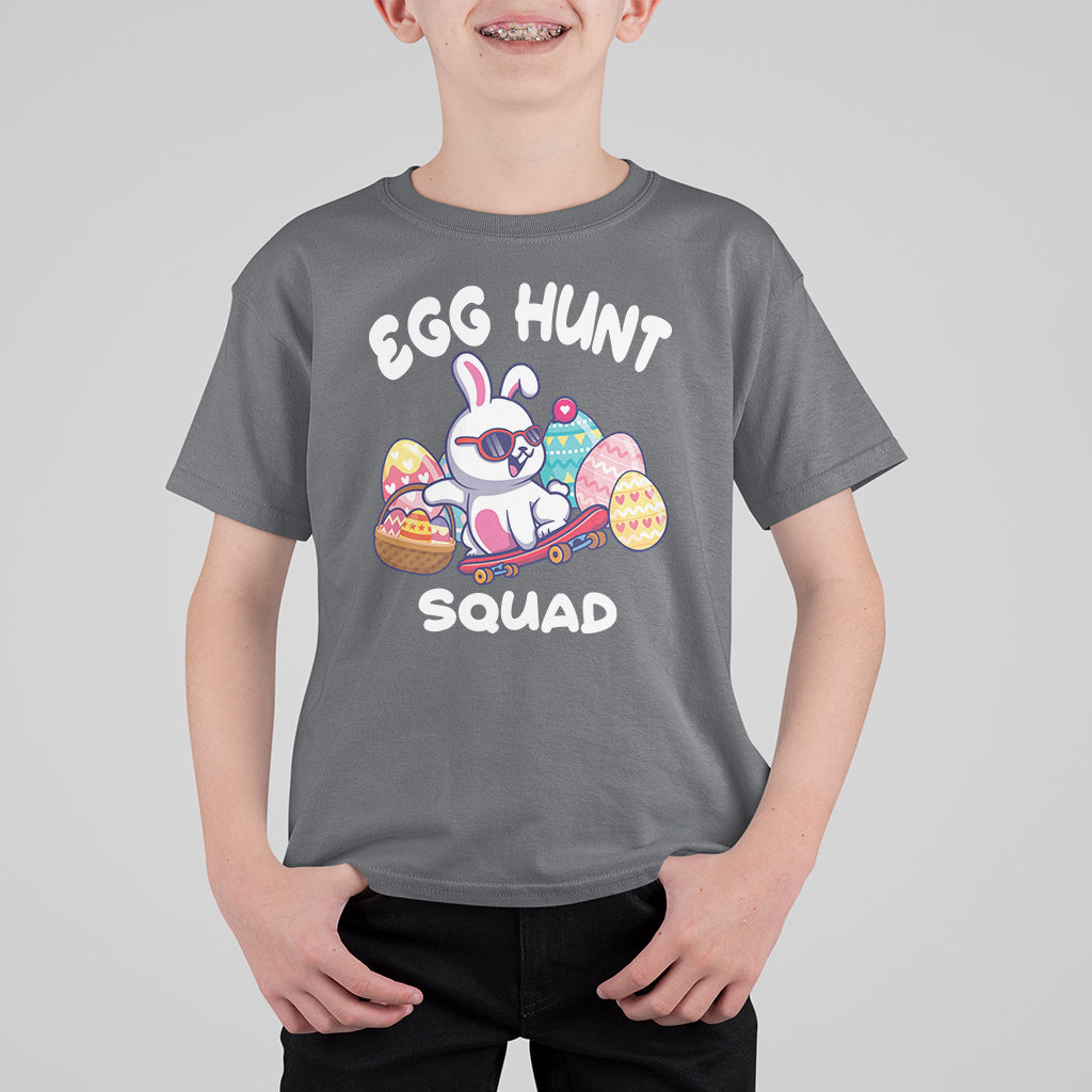 Easter Day T Shirt For Kid Egg Hunt Squad Cool Bunny Funny Hunting Season - Wonder Print Shop