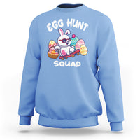 Easter Day Sweatshirt Egg Hunt Squad Cool Bunny Funny Hunting Season - Wonder Print Shop