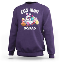 Easter Day Sweatshirt Egg Hunt Squad Cool Bunny Funny Hunting Season - Wonder Print Shop