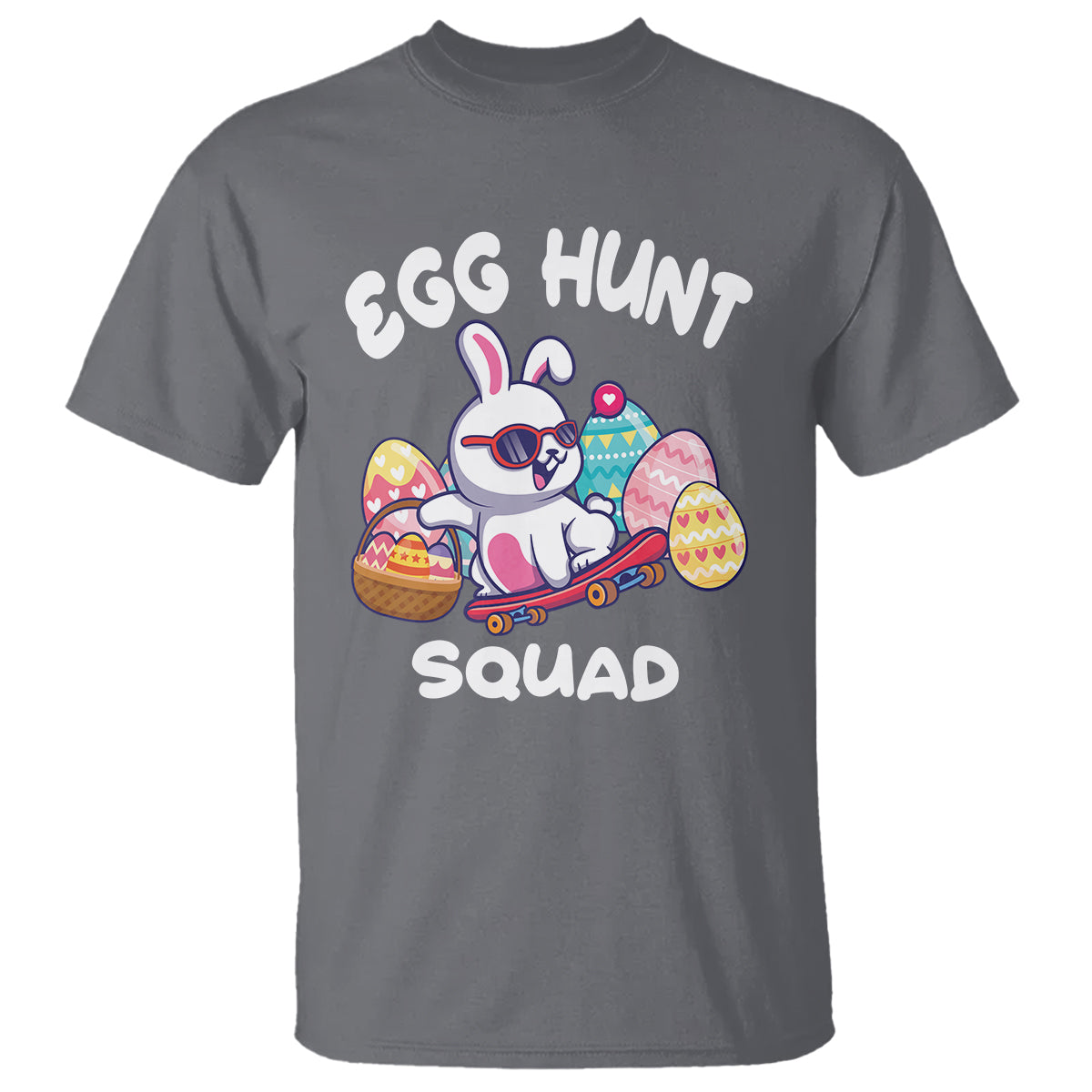 Easter Day T Shirt Egg Hunt Squad Cool Bunny Funny Hunting Season - Wonder Print Shop