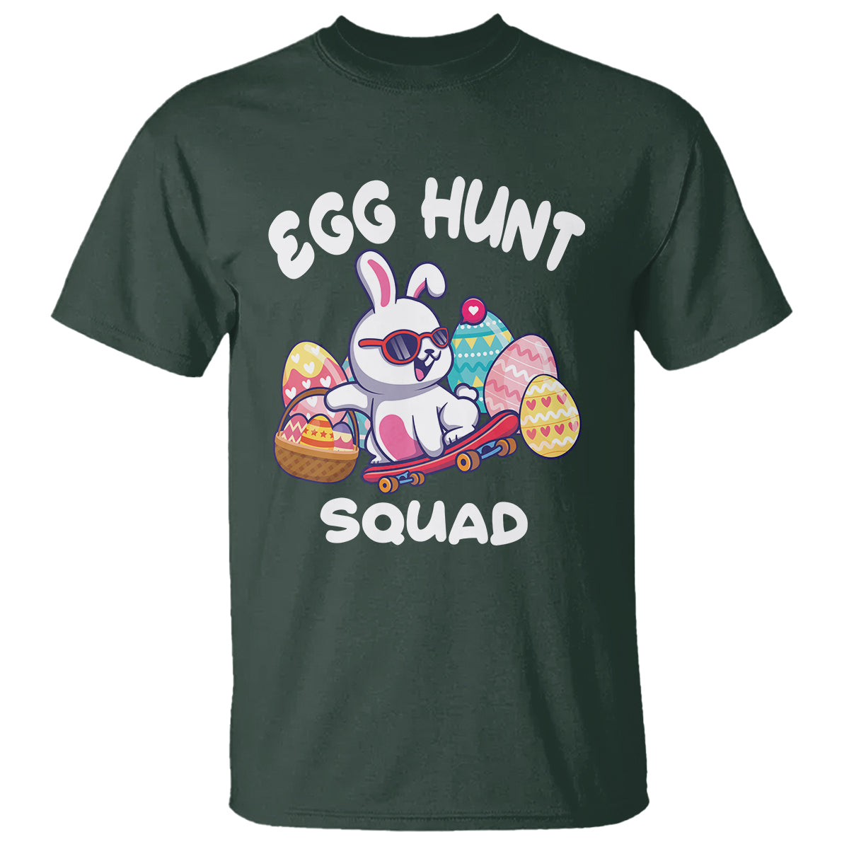 Easter Day T Shirt Egg Hunt Squad Cool Bunny Funny Hunting Season - Wonder Print Shop