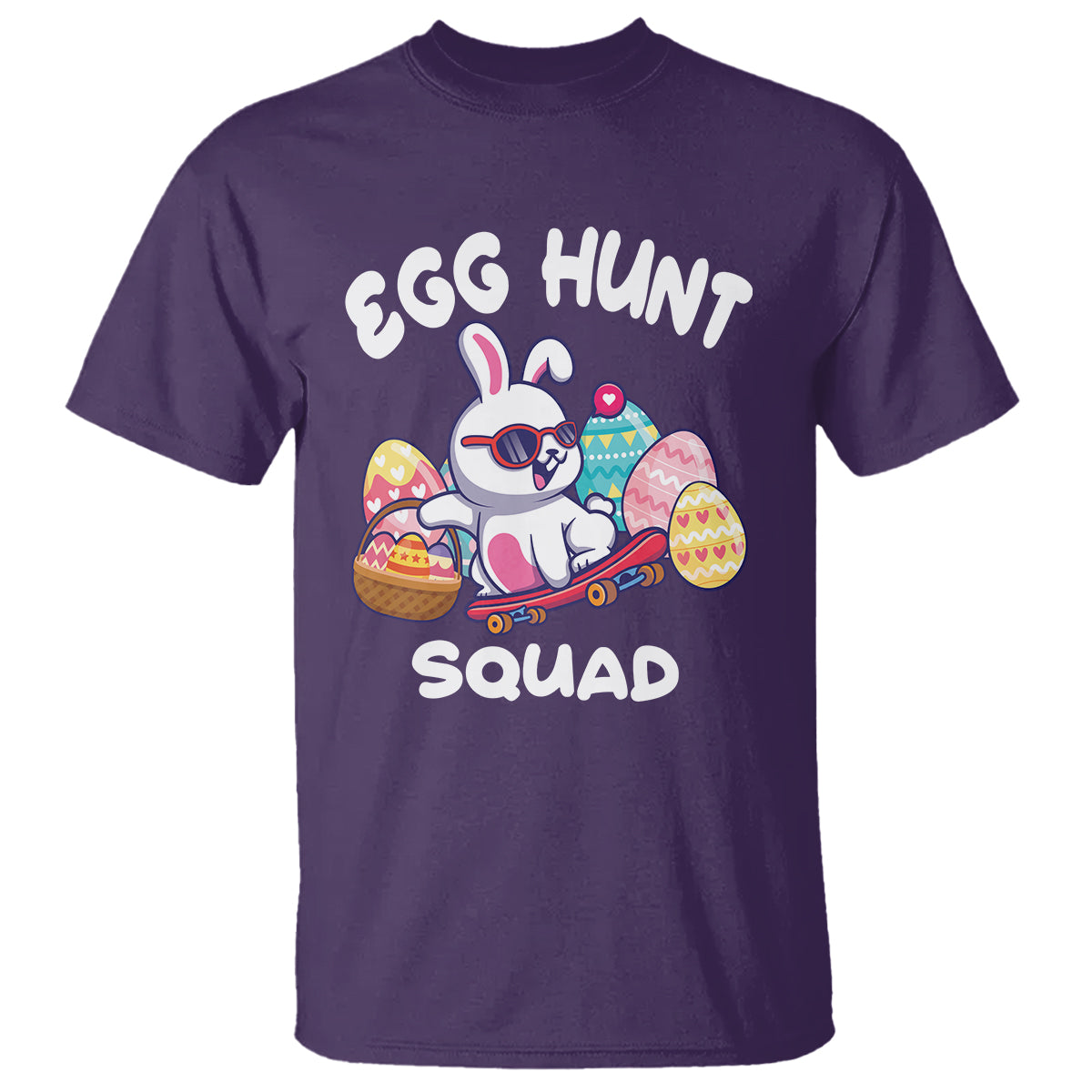 Easter Day T Shirt Egg Hunt Squad Cool Bunny Funny Hunting Season - Wonder Print Shop
