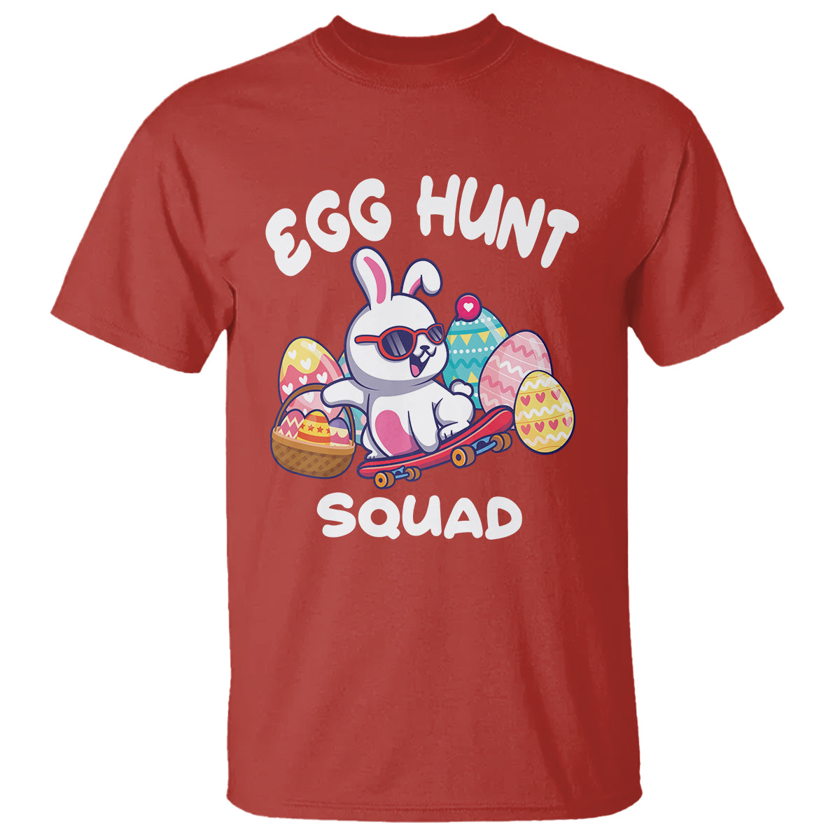 Easter Day T Shirt Egg Hunt Squad Cool Bunny Funny Hunting Season - Wonder Print Shop