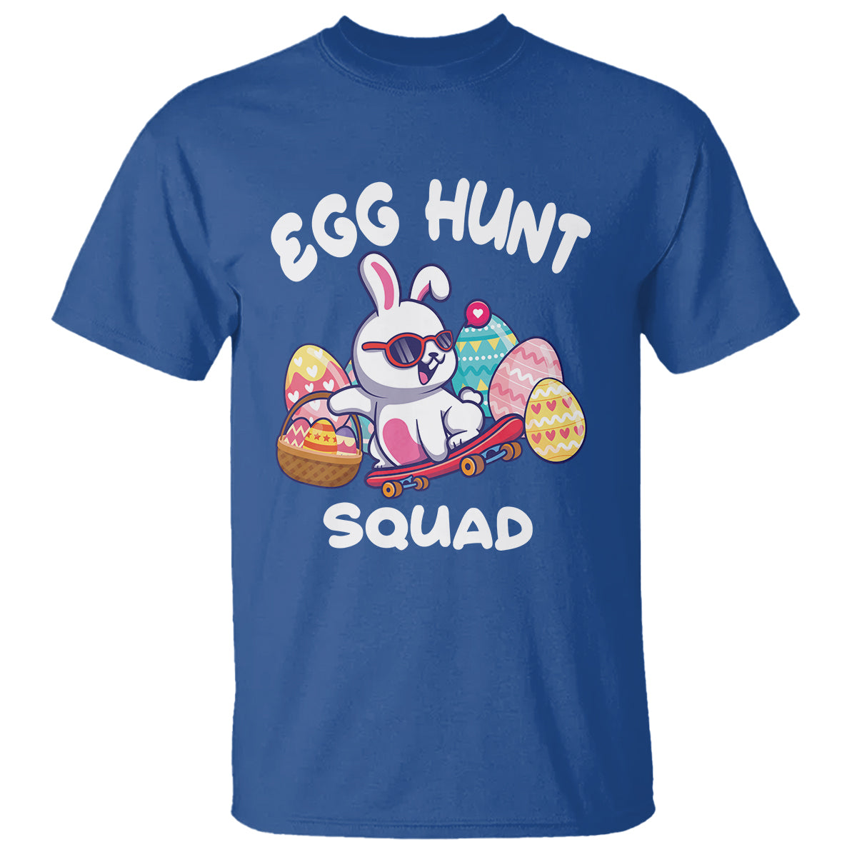 Easter Day T Shirt Egg Hunt Squad Cool Bunny Funny Hunting Season - Wonder Print Shop