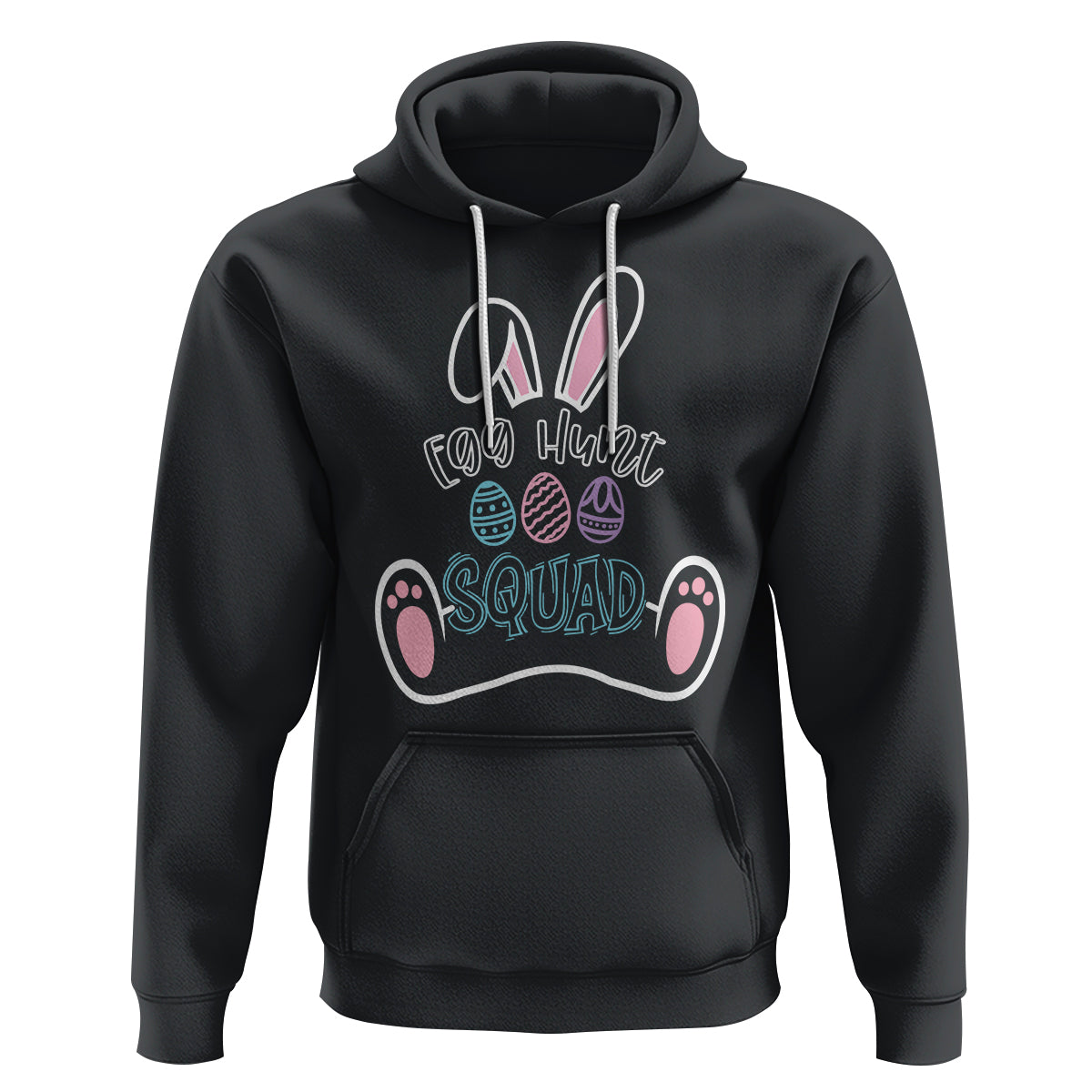 Easter Day Hoodie Egg Hunt Squad Funny Hunting Season - Wonder Print Shop