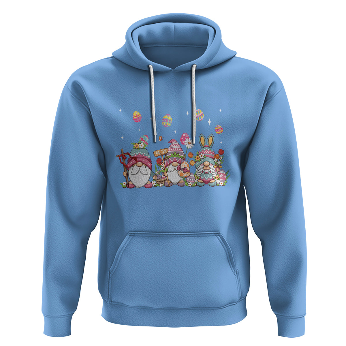 Easter Day Cute Gnomies Egg Hunting Hoodie - Wonder Print Shop