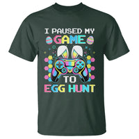 Easter Day T Shirt I Paused My Game To Egg Hunt Funny Gamer - Wonder Print Shop