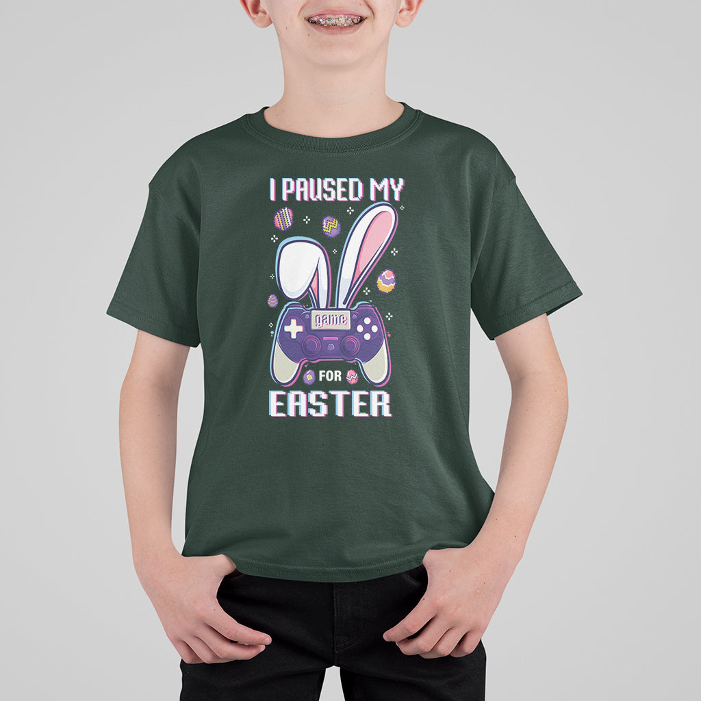 I Paused My Game For Easter Day Funny Gamer T Shirt For Kid - Wonder Print Shop