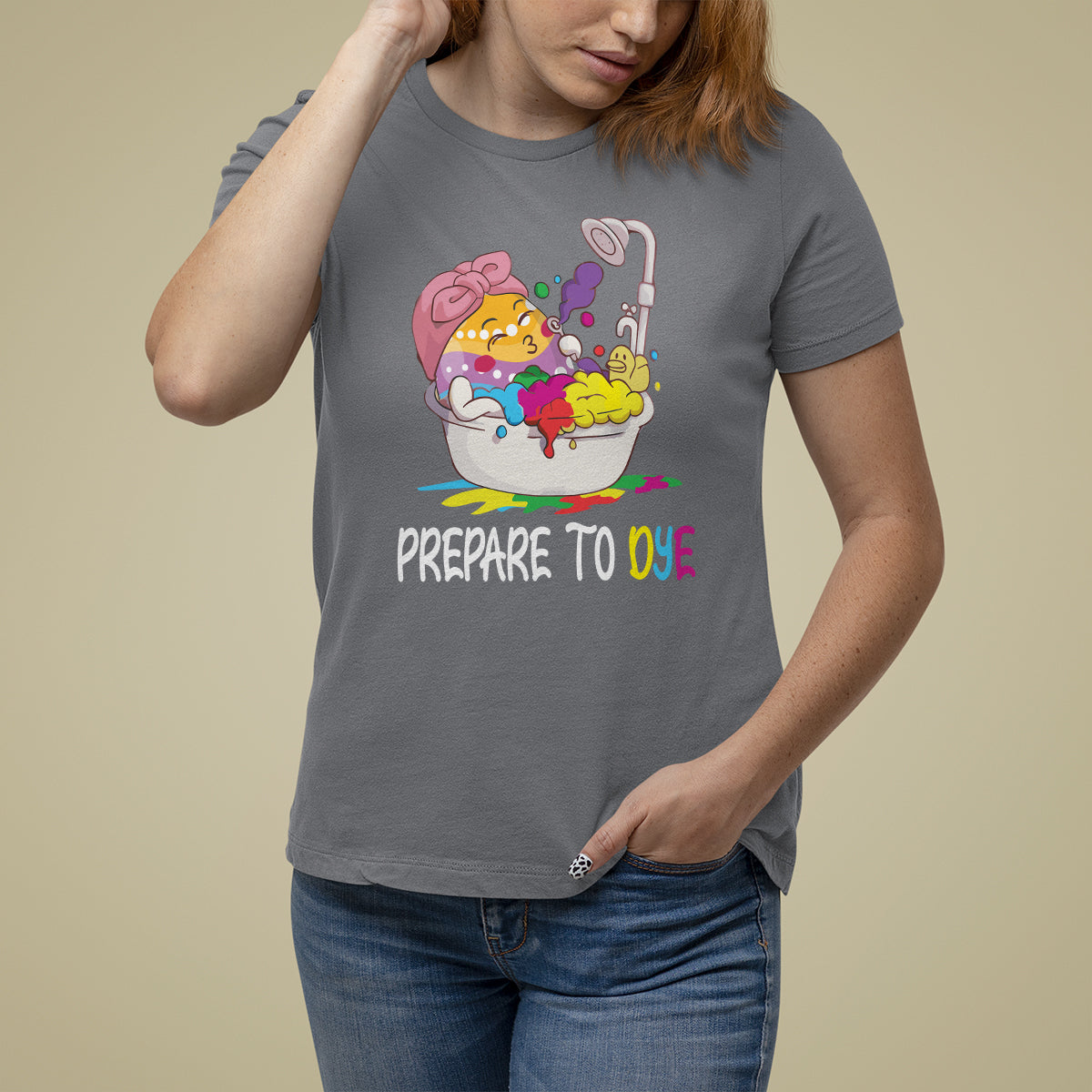 Funny Easter Day T Shirt For Women Prepare To Dye Sunday Egg Hunting - Wonder Print Shop
