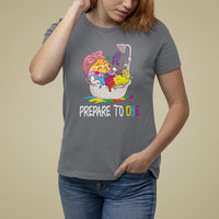 Funny Easter Day T Shirt For Women Prepare To Dye Sunday Egg Hunting - Wonder Print Shop