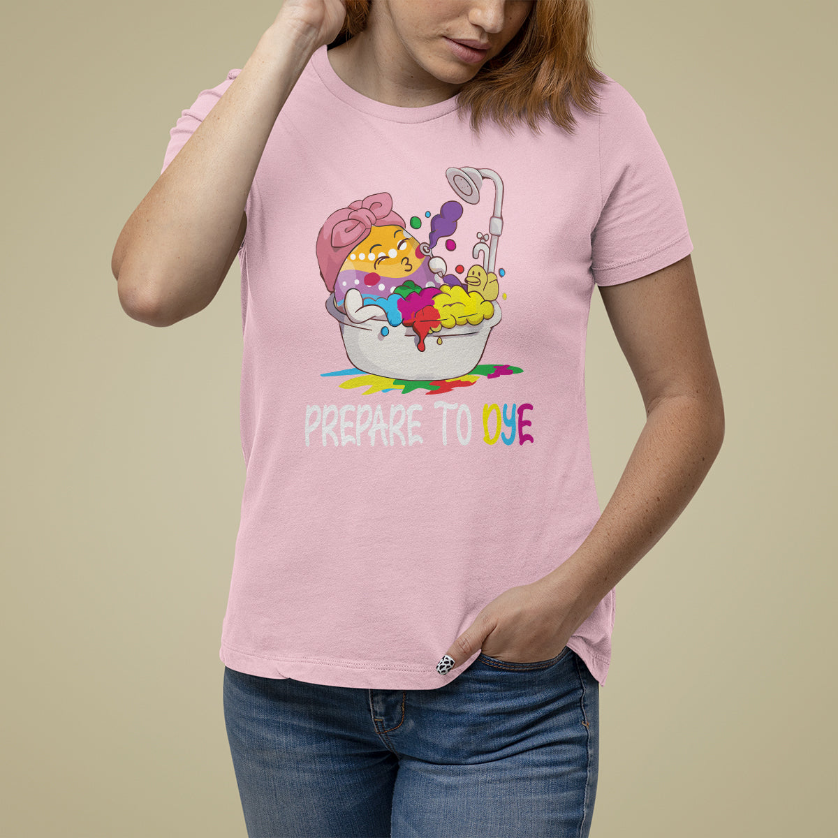 Funny Easter Day T Shirt For Women Prepare To Dye Sunday Egg Hunting - Wonder Print Shop