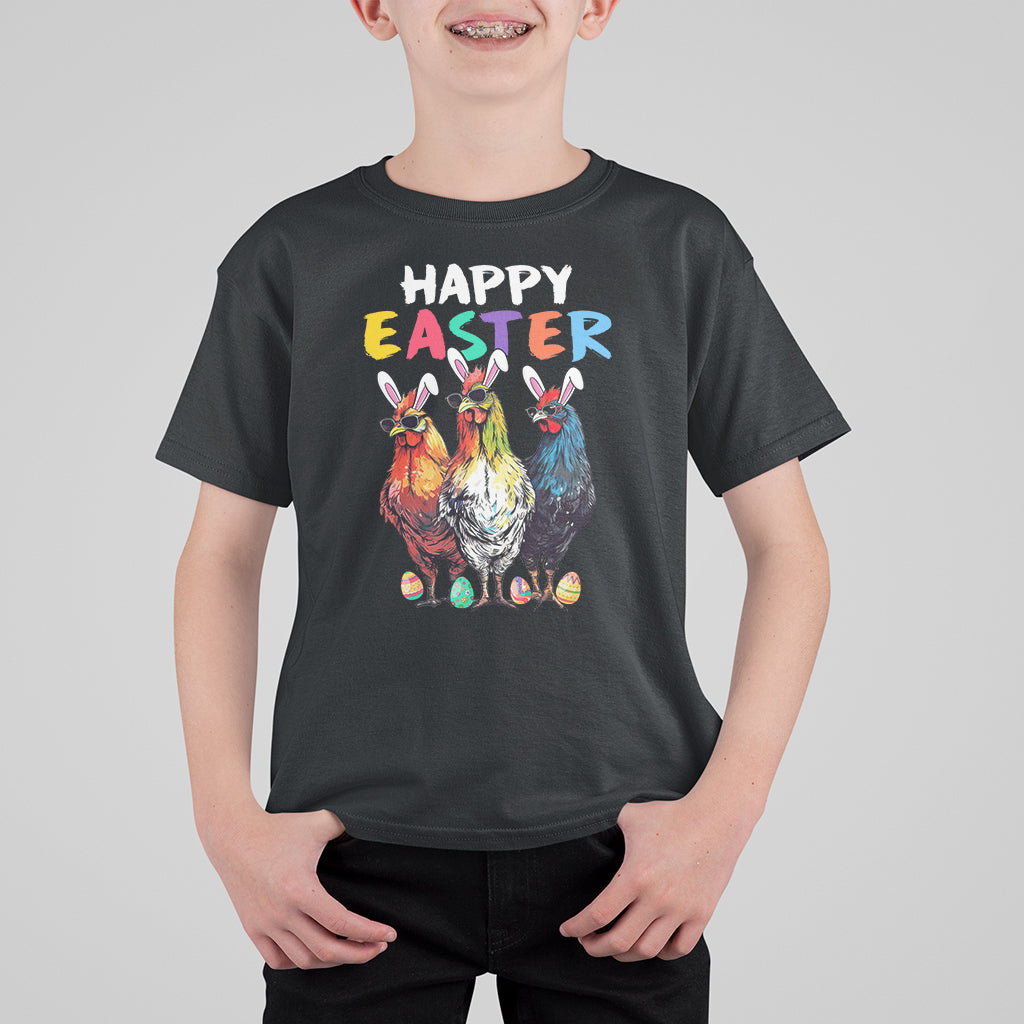 Easter Day T Shirt For Kid Funny Chicken Bunny Costume Farmer Farm Animal - Wonder Print Shop
