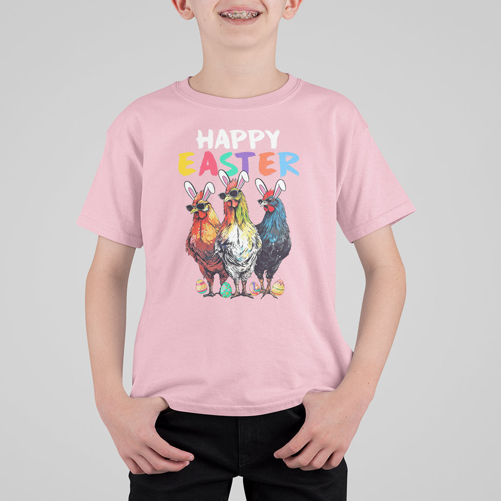 Easter Day T Shirt For Kid Funny Chicken Bunny Costume Farmer Farm Animal - Wonder Print Shop