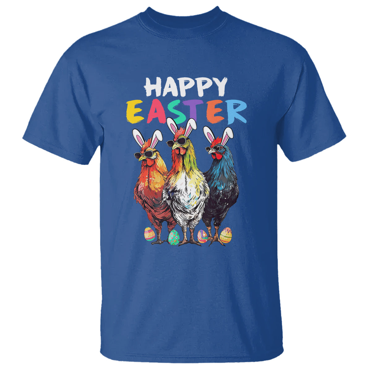 Easter Day T Shirt Funny Chicken Bunny Costume Farmer Farm Animal - Wonder Print Shop