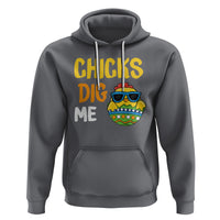 Easter Day Hoodie Chicks Dig Me Funny Baby Chicken - Wonder Print Shop