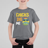 Easter Day T Shirt For Kid Chicks Dig Me Funny Baby Chicken - Wonder Print Shop