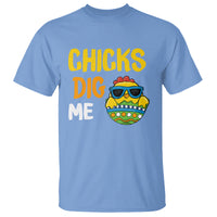 Easter Day T Shirt Chicks Dig Me Funny Baby Chicken - Wonder Print Shop
