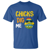 Easter Day T Shirt Chicks Dig Me Funny Baby Chicken - Wonder Print Shop