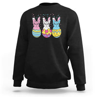 Easter Day Sweatshirt Cute Bunny French Bulldogs Frenchie Dog Lover - Wonder Print Shop