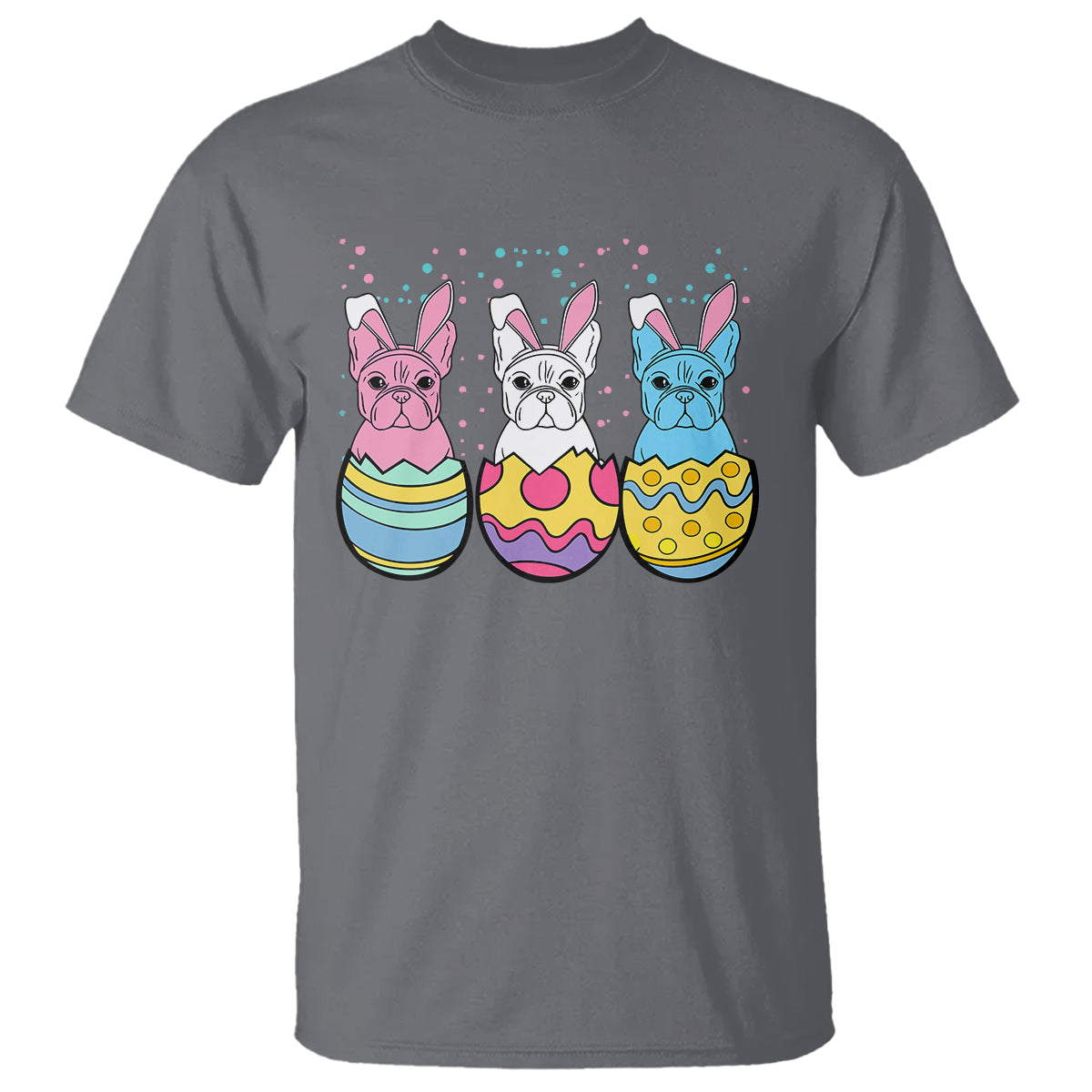 Easter Day T Shirt Cute Bunny French Bulldogs Frenchie Dog Lover - Wonder Print Shop