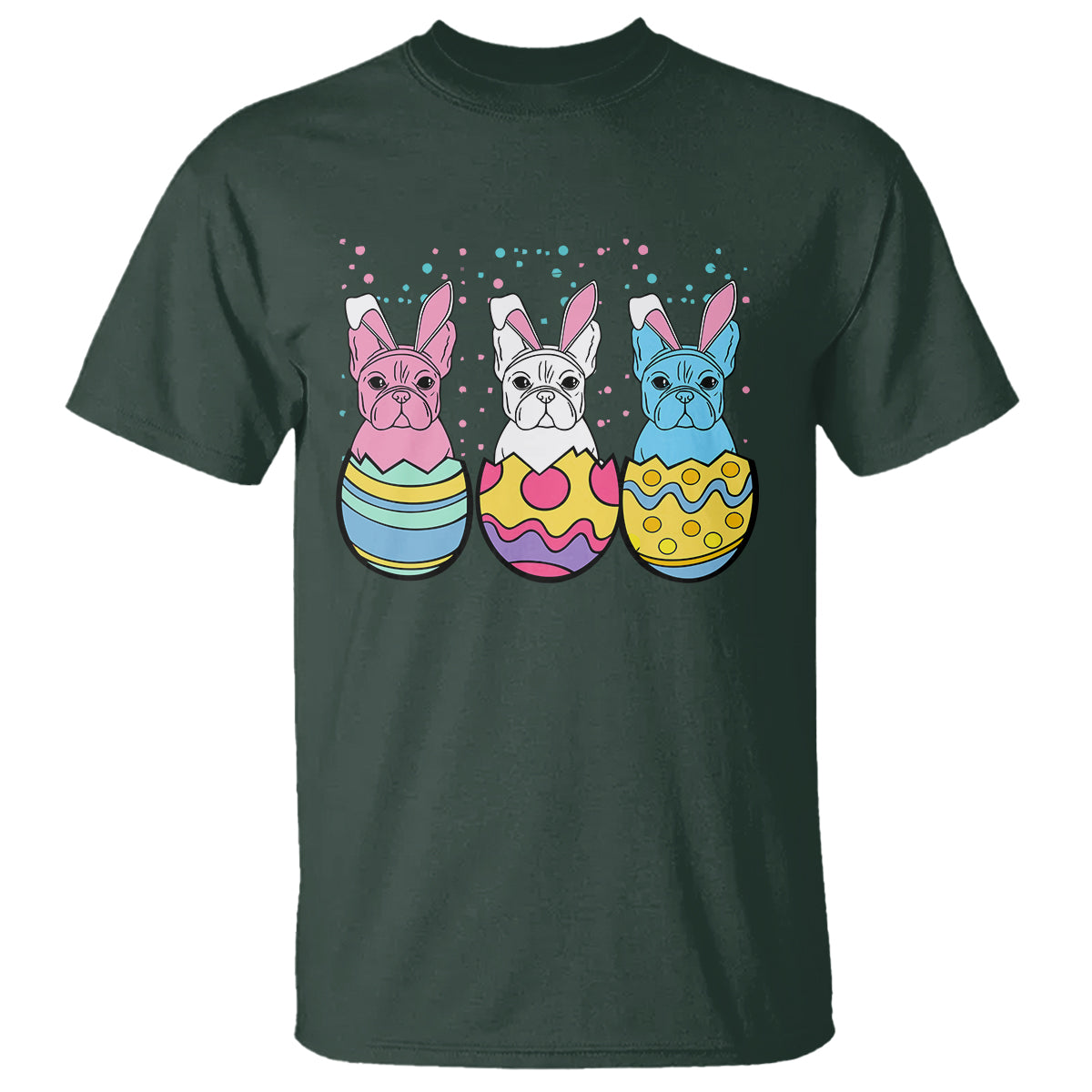Easter Day T Shirt Cute Bunny French Bulldogs Frenchie Dog Lover - Wonder Print Shop