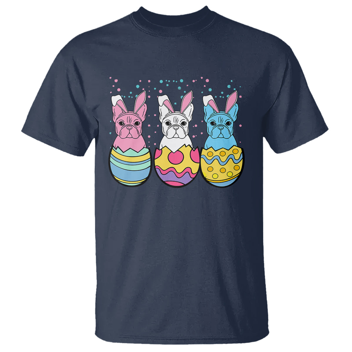 Easter Day T Shirt Cute Bunny French Bulldogs Frenchie Dog Lover - Wonder Print Shop
