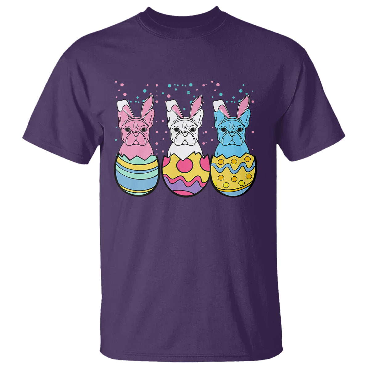 Easter Day T Shirt Cute Bunny French Bulldogs Frenchie Dog Lover - Wonder Print Shop