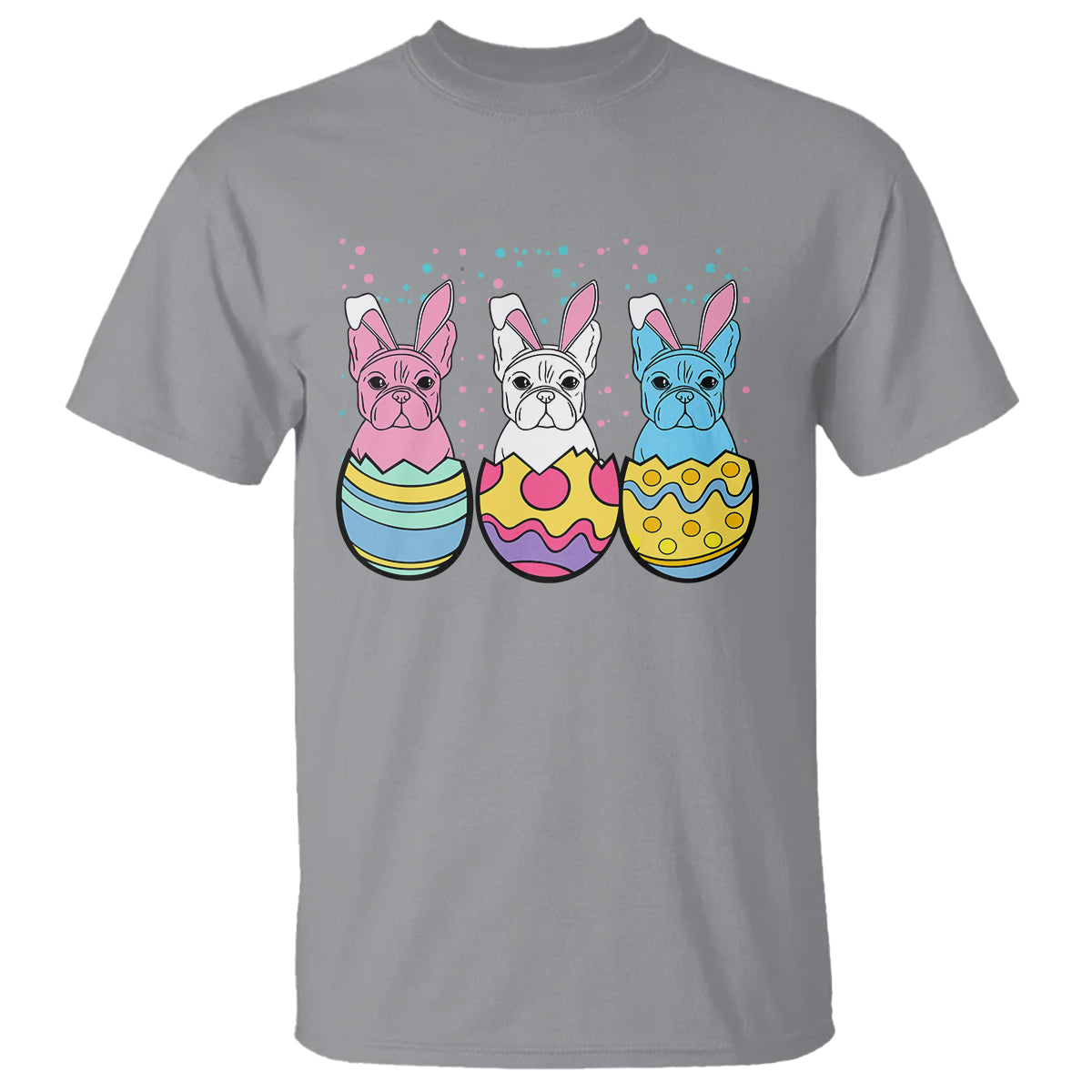 Easter Day T Shirt Cute Bunny French Bulldogs Frenchie Dog Lover - Wonder Print Shop