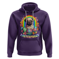 Easter Day Hoodie Easterpuggy Funny Pug Dog Lover Egg Basket - Wonder Print Shop