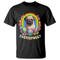 Easter Day T Shirt Easterpuggy Funny Pug Dog Lover Egg Basket - Wonder Print Shop