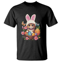 Easter Day T Shirt Cute Bunny Cat Lover Eggs Basket - Wonder Print Shop