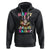 Easter Day Hoodie Cute Cat Bunny Costume Egg Basket - Wonder Print Shop